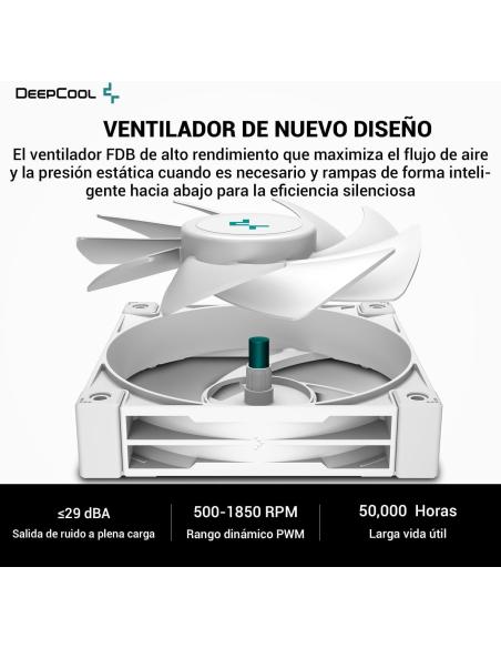 DeepCool AK400 WH Ventilador CPU 120mm Blanco