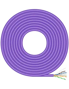 Aisens A135-0748 Bobina de Cable de Red RJ45 Cat.6 UTP LSHZ 305 m Violeta-CABL58030