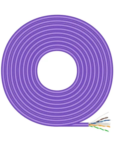 Aisens A135-0749 Bobina de Cable de Red RJ45 Cat.6 UTP LSHZ 500M Violeta