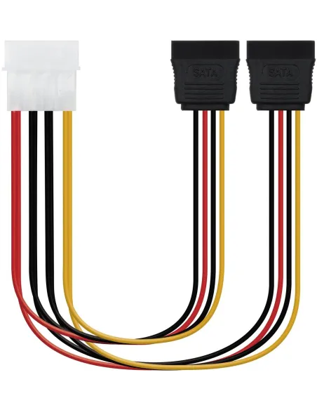 Nanocable 10.19.0102 Cable SATA Molex 4-Pin a SATA 30 cm Multicolor