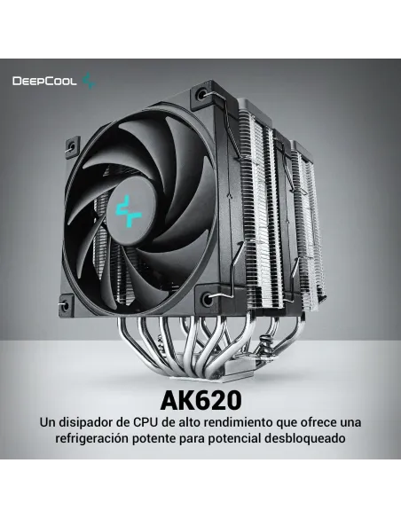DeepCool AK620 Ventilador CPU 120mm Negro