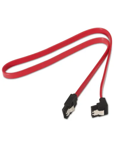 Aisens A130-0156 Sata III 7-Pin a Sata III 7-Pin con Anclaje y Acodado 50 cm Rojo