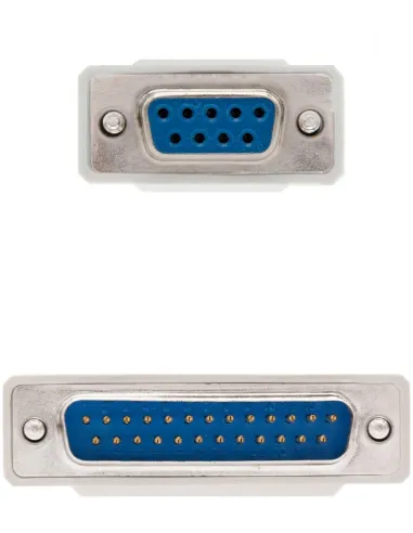 Nanocable 10.14.0802 Cable de Serie DB25 Macho a DB9 Hembra 1,8 m Beige