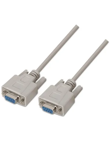 Aisens A112-0067 Cable de Serie DB9 Hembra a DB9 Hembra 1.8 m Beige