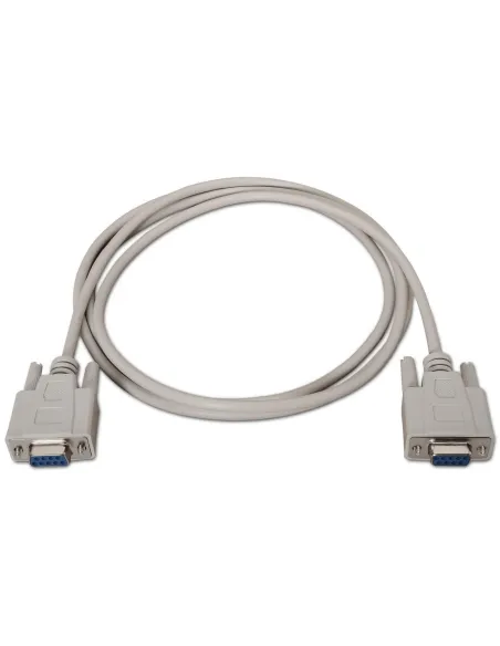 Aisens A112-0067 Cable de Serie DB9 Hembra a DB9 Hembra 1.8 m Beige