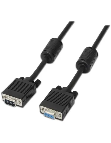 Aisens A113-0078 Cable SVGA VGA Macho a VGA Hembra QXGA 1,8 m Negro