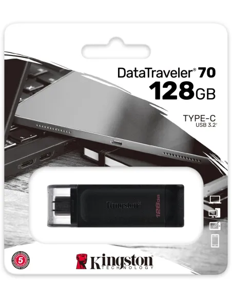 Kingston DataTraveler 70 128GB USB-C Negro