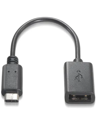 Aisens A107-0059 Cable USB USB-A a USB-C 15 cm Negro