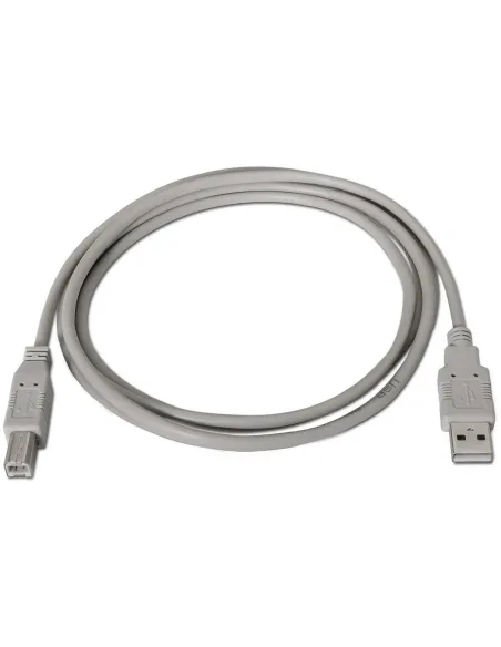 Aisens A101-0001 Cable USB 2.0 para Impresora USB-A a USB-B 1M Beige