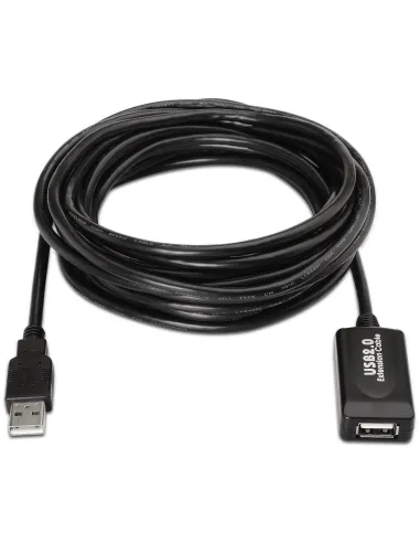 Aisens A101-0018 Cable Prolongador USB 2.0 USB-A Macho a USB-A Hembra 5M Negro