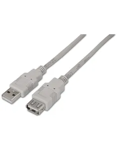 Aisens A101-0013 Cable de Extensión USB 2.0 USB-A a USB-A 1.8M Beige-CABL50242