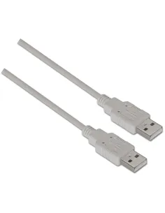 Aisens A101-0021 Cable USB 2.0 USB-A Macho a USB-A Macho 1M Beige-CABL50249
