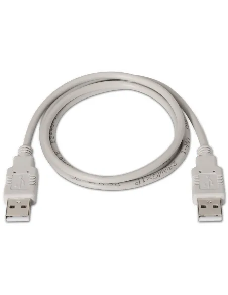 Aisens A101-0021 Cable USB 2.0 USB-A Macho a USB-A Macho 1M Beige