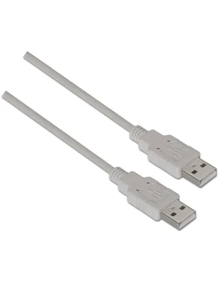 Aisens A101-0022 Cable USB 2.0 USB-A Macho a USB-A Macho 2M Beige
