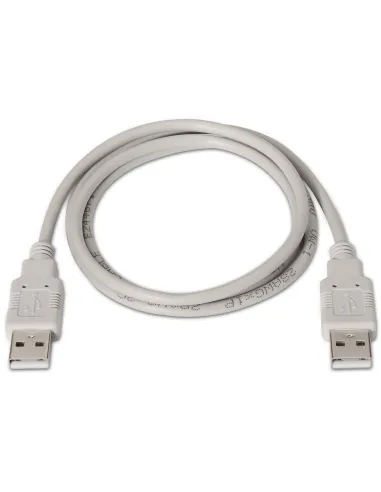Aisens A101-0022 Cable USB 2.0 USB-A Macho a USB-A Macho 2M Beige