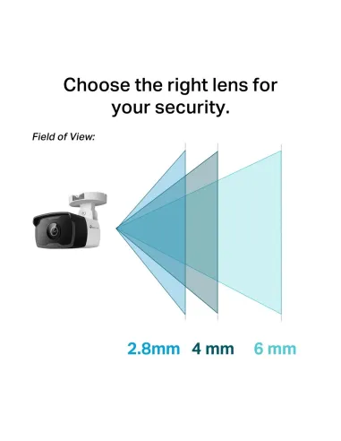 TP-Link VIGI C320I Cámara de Videovigilancia de Exterior Tipo Bullet IP67 6mm 2MP Blanca