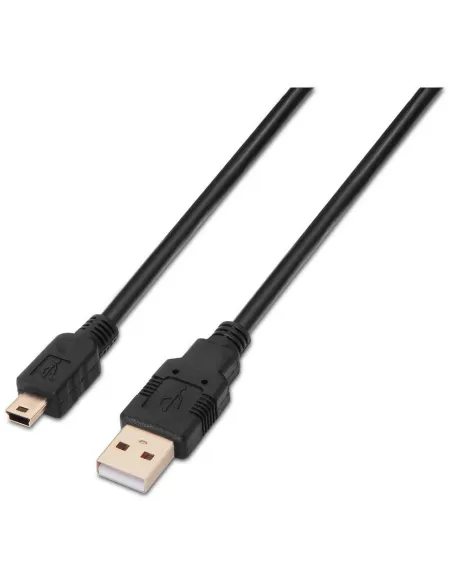 Aisens A101-0024 Cable USB 2.0 USB-A Macho a mini USB-B 1M Negro
