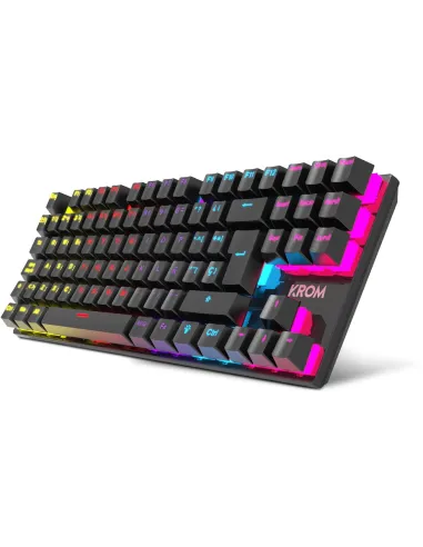 Krom Kasic TKL Rainbow Teclado Gaming Negro