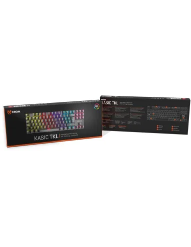 Krom Kasic TKL Rainbow Teclado Gaming Negro