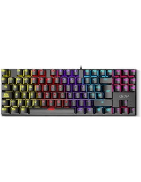 Krom Kasic TKL Rainbow Teclado Gaming Negro