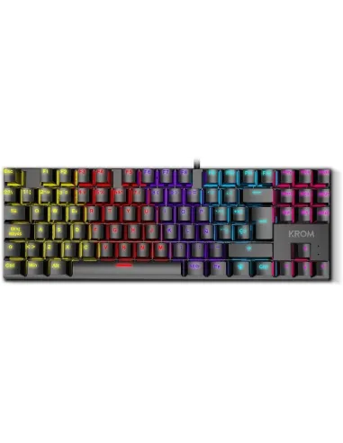 Krom Kasic TKL Rainbow Teclado Gaming Negro