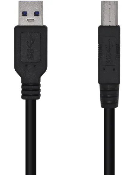 Aisens A105-0444 Cable para Impresoras USB 3.2 GEN 1 (3.1 GEN 1) USB-A a USB-B 2M Negro