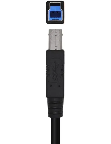 Aisens A105-0444 Cable para Impresoras USB 3.2 GEN 1 (3.1 GEN 1) USB-A a USB-B 2M Negro