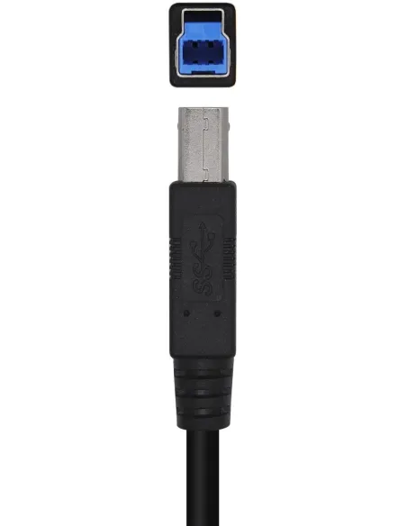 Aisens A105-0444 Cable para Impresoras USB 3.2 GEN 1 (3.1 GEN 1) USB-A a USB-B 2M Negro
