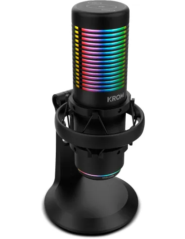 KROM KAZE Micrófono Rgb Negro