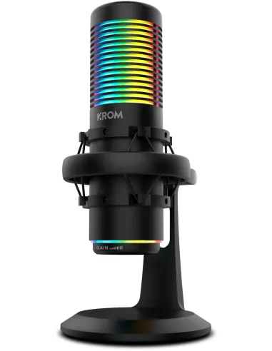 KROM KAZE Micrófono Rgb Negro