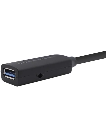 Aisens A105-0407 Cable Prolongador USB 3.2 GEN 1 (3.1 GEN 1) USB-A Macho a USB-A Hembra 5M Negro