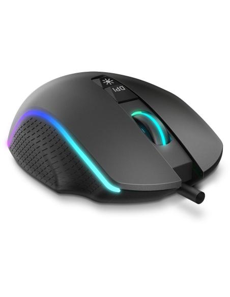 Krom Keos Ratón Gaming RGB 6400DPI Negro