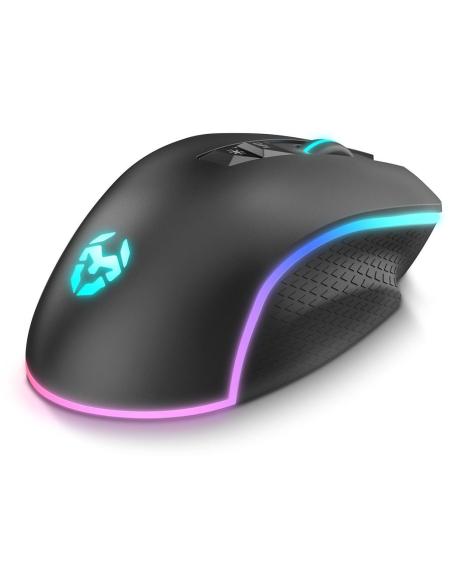 Krom Keos Ratón Gaming RGB 6400DPI Negro