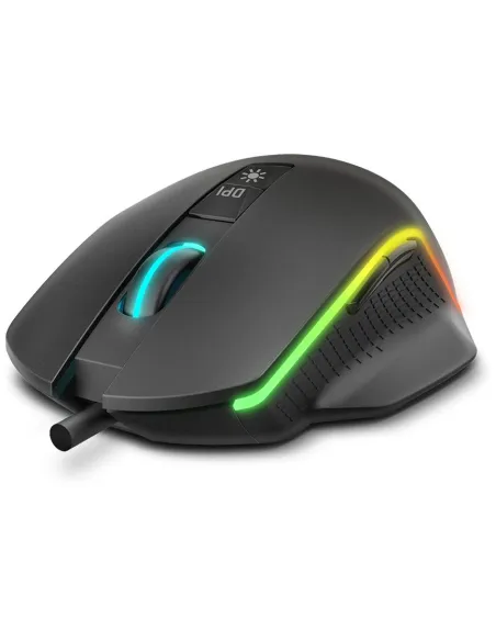 Krom Keos Ratón Gaming RGB 6400DPI Negro