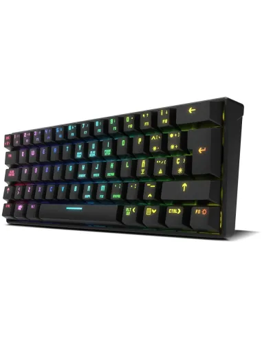 Krom Kluster Teclado Mini Mecánico RGB USB/Bluetooth Switch Outemu Red