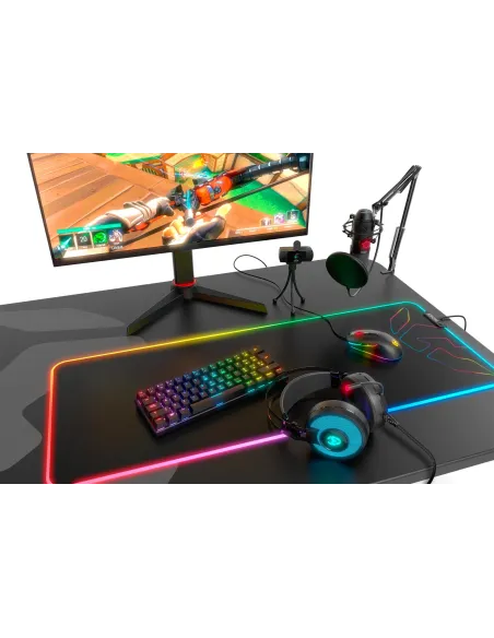 Krom Kluster Teclado Mini Mecánico RGB USB/Bluetooth Switch Outemu Red