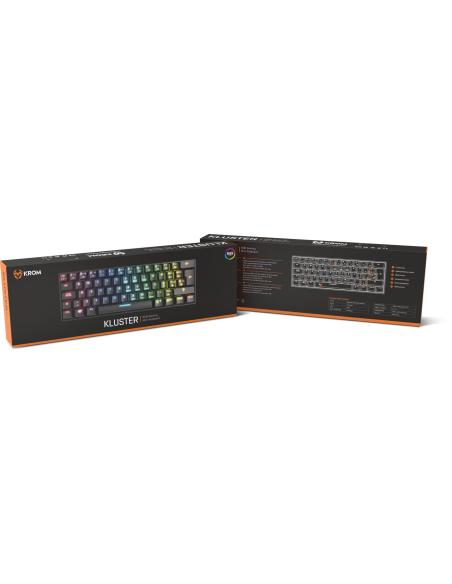 Krom Kluster Teclado Mini Mecánico RGB USB/Bluetooth Switch Outemu Red