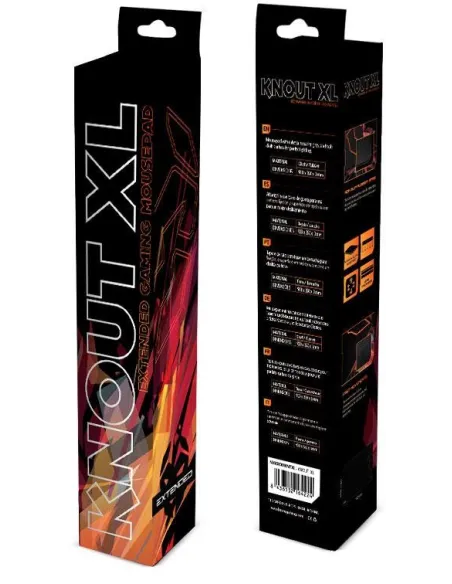 Krom Knout XL Alfombrilla Gaming Negra