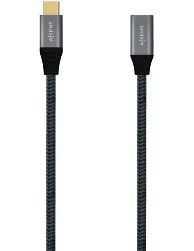 Aisens A107-0635 Cable USB 3.2 Gen 2x2 USB-C a USB-C 1M Negro Gris