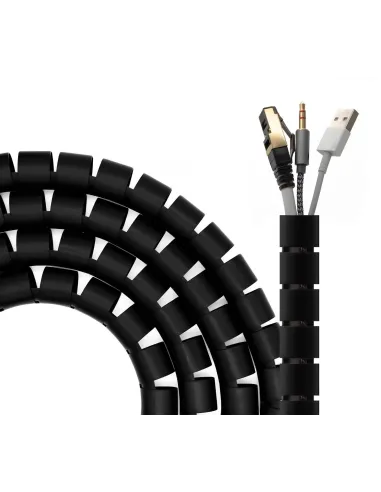Aisens A151-0604 Organizador de Cable en Espiral 2M Negro
