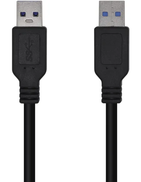 Aisens A105-0448 Cable USB USB 3.2 Gen 1 (3.1 Gen 1) USB-A a USB-A 3 m Negro