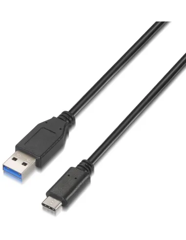Aisens A107-0060 Cable USB-C Macho a USB-A Macho 1M Negro