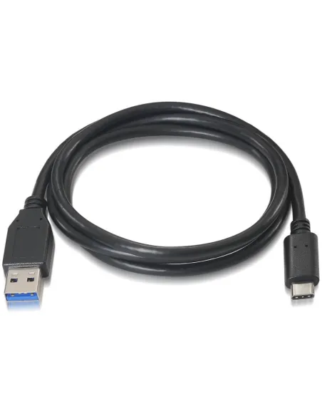 Aisens A107-0060 Cable USB-C Macho a USB-A Macho 1M Negro