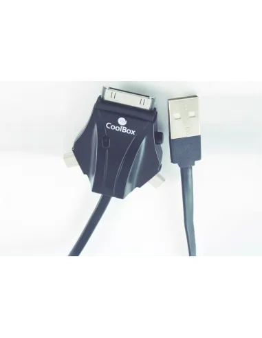 Coolbox ACD301 Cable USB-A a micro-USB/mini-USB/iPhone