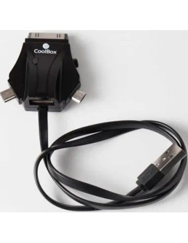 Coolbox ACD301 Cable USB-A a micro-USB/mini-USB/iPhone