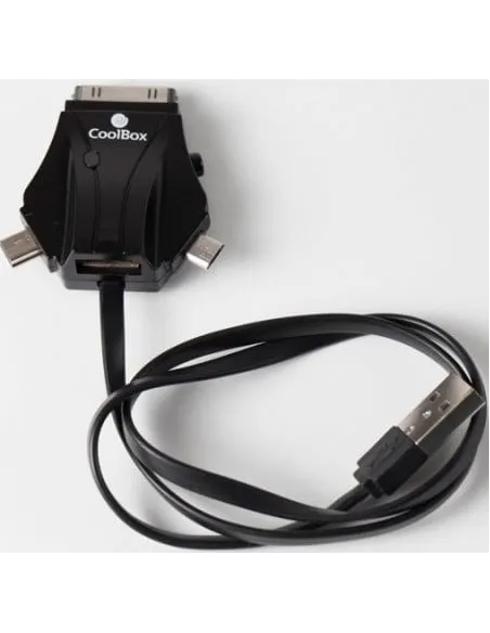 Coolbox ACD301 Cable USB-A a micro-USB/mini-USB/iPhone