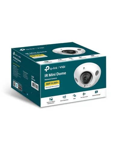 TP-Link VIGI C230I Mini Cámara de Videovigilancia de Exterior Tipo Domo IP67 2.8mm 3MP Blanca