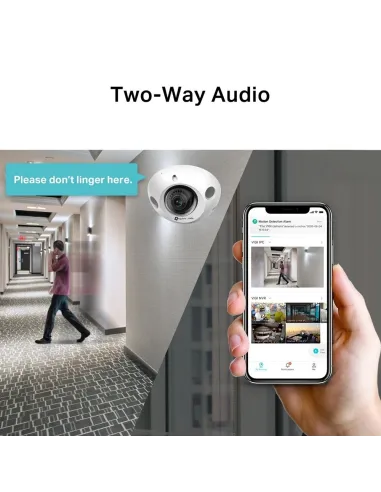 TP-Link VIGI C230I Mini Cámara de Videovigilancia de Exterior Tipo Domo IP67 2.8mm 3MP Blanca