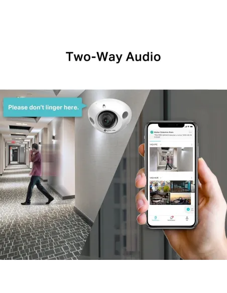 TP-Link VIGI C230I Mini Cámara de Videovigilancia de Exterior Tipo Domo IP67 2.8mm 3MP Blanca