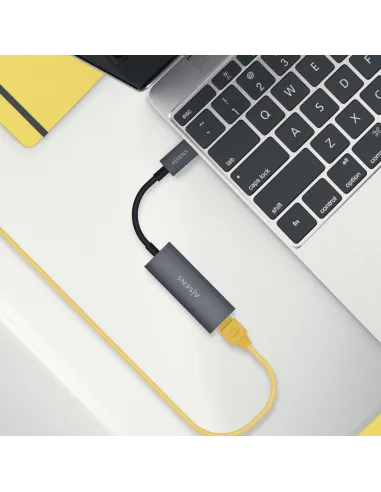 Aisens A109-0709 Conversor USB-C a RJ-45 Ethernet Gris